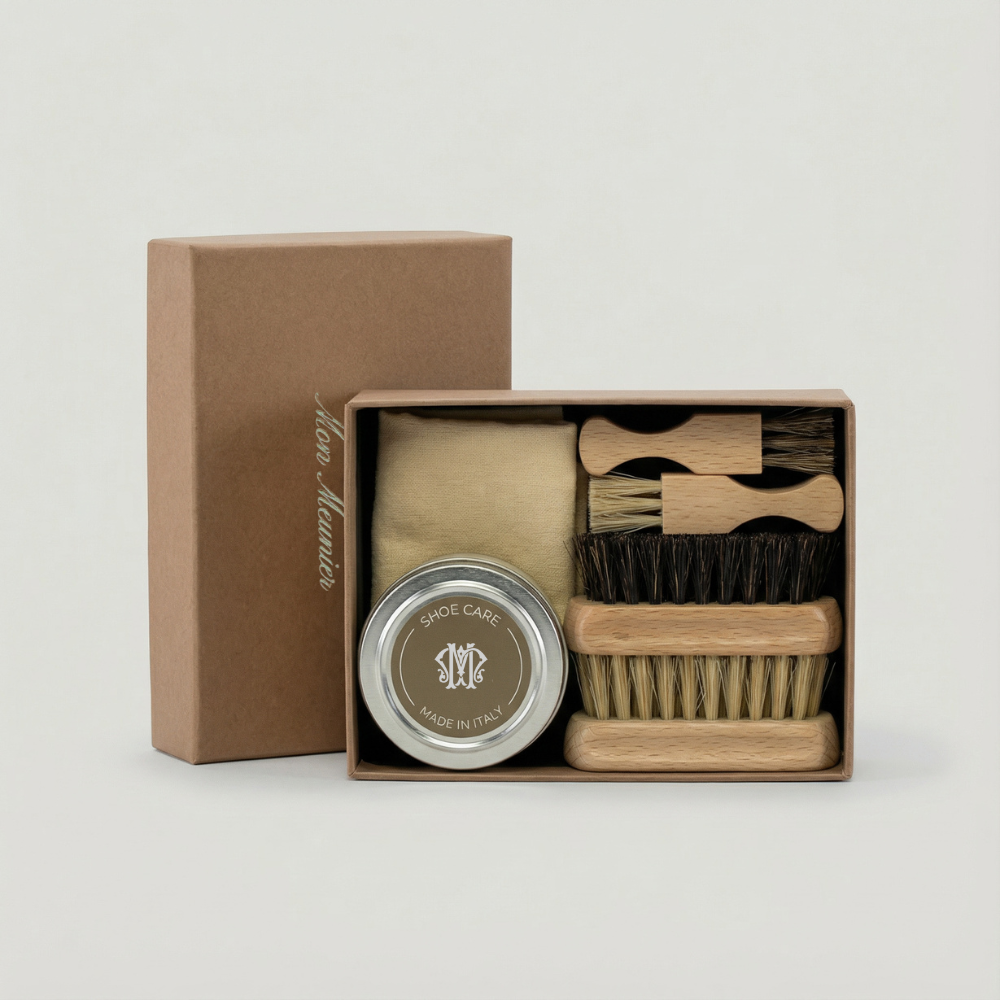 Glattleder-Pflegeset – Handgefertigt in Italien
